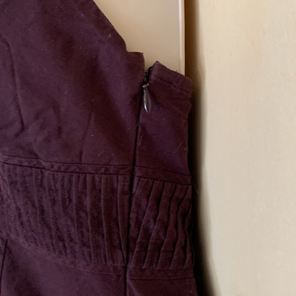 Express deep plum color embroidered halter dress size 4 - Picture 8 of 11